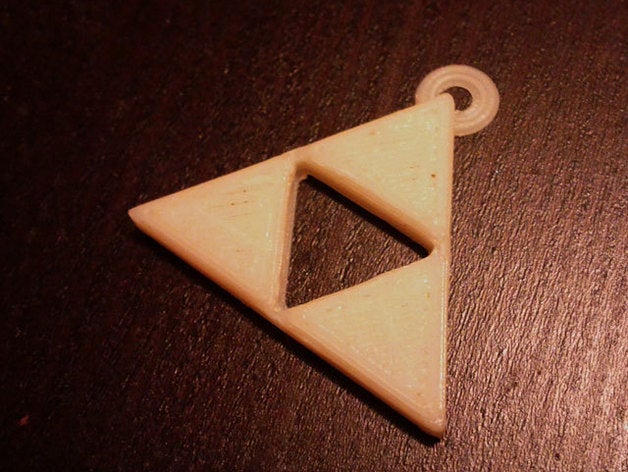 Dreieck-Anhänger andere 3d Schmuck triforce video-Spiel video-Spiele videogame Videospiele zelda 3D print model - Mito3D