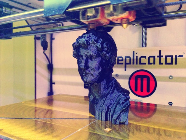 İmparator hadrian büstü tarar kopyaları 3d tarama sanat metropolitan Sanat Müzesi portre 3D print model - Mito3D