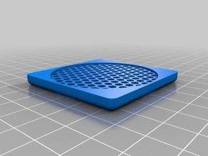 hex mesh disk 2 parts customized 3d print model - Mito3D