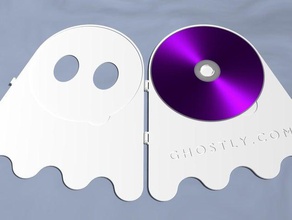 ghostlyvinyl cd-Hülle Musik Fall cd ghost Gespenstisches 3d print model - Mito3D