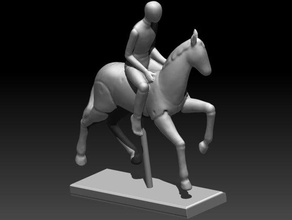Mann Pferd statue durchsucht Replikate Kunst 3d print model - Mito3D