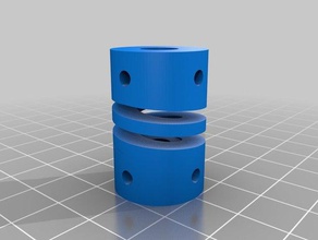 my flexible helical coupling diy customized 3d print model - Mito3D