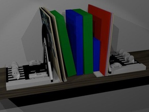 hayalet kitap lp ghostlyvinyl dur organizasyon standı meydan okuma 3d print model - Mito3D