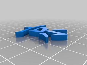 kanji capital A impressão 3d de testes 3d print model - Mito3D