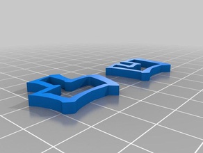 kanji lleno de baches La impresión en 3d las pruebas 3d print model - Mito3D