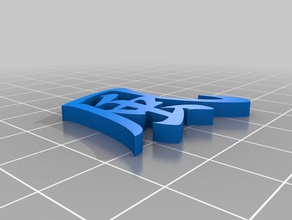 kanji do vento A impressão 3d de testes 3d print model - Mito3D