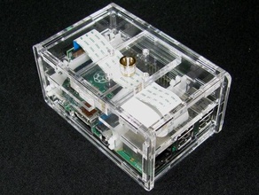 raspberry pi b+ camera case 3d print model - Mito3D