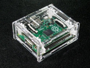 raspberry pi+ de caso claro computador pi 3d print model - Mito3D