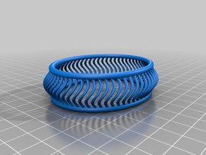 meu personalizados torção pulseira de designer pulseiras 3d print model - Mito3D