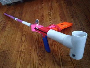 plusblow 4 mechanical toys blowgun homemade kanethemediocre mha nerf toy gun 3d print model - Mito3D