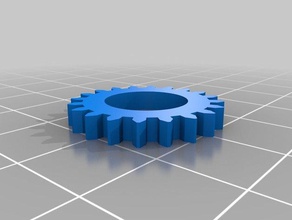 12mm hole 20teeth gear parts customized 3d print model - Mito3D