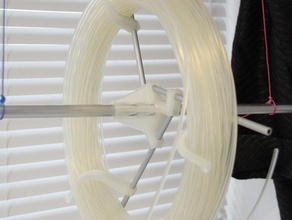 simple filament spool using aluminium tube 3d printer accessories 3d print model - Mito3D
