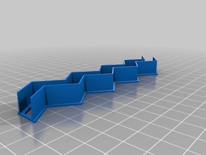 a chevron fondant de corte cozinha e sala jantar cozimento cortador cookie 3d print model - Mito3D