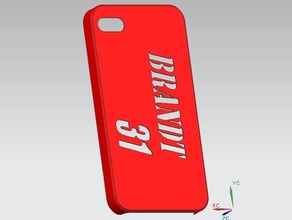brandt iphone 4 case 3d printer parts iiphone 3d print model - Mito3D