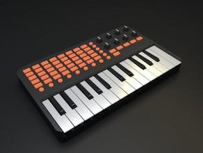akai apc key 25 music controller keyboard midi usb 3d print model - Mito3D