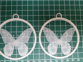 butterfly xmas tree hanger 3d print model - Mito3D