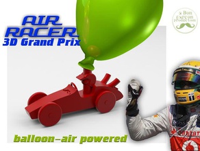 hava racer -3d grand prix inşaat oyuncaklar 3d oto otomobil Otomotiv balon motor formula 1 kask oyna playset yarış arabası hız oyuncak 3d print model - Mito3D