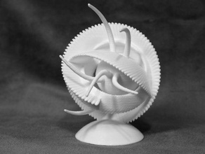 monsterbot sculture 3d art groboto pla 3d print model - Mito3D