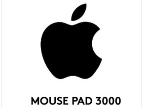 taglio laser mousepad high tech forniture di famiglia apple cut incidere inciso etch alta il del mouse pad 3d print model - Mito3D