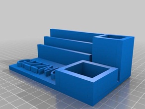 desk organizer new design updated larger size luke mills 3d print model - Mito3D