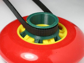 gt2 pulley skate wheel robotics openscad 3d print model - Mito3D
