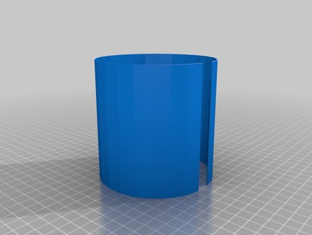 zylinder-test offen 100x100x0, 8mm 3D print model - Mito3D