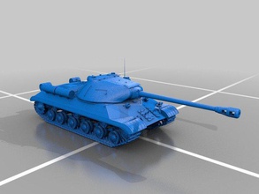 é-3 js3 pesado tanque do exército soviético veículos militar rússia 3d print model - Mito3D