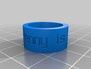 kenny fantastico anello anelli su misura 3d print model - Mito3D