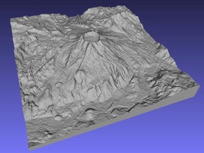 puyehue-cavo di n caulle - cile apprendimento Mappe in 3d geodesia la geografia montagna topografia sollevato soccorso 3d print model - Mito3D