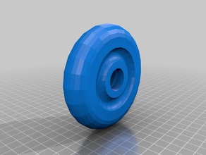 full sized scooter wheel + 608 bearing 3d printing skateboard 3d print model - Mito3D