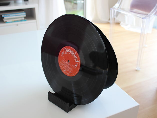 ghostly vinyl lp cd record stand music ghostlyvinyl 3D print model - Mito3D