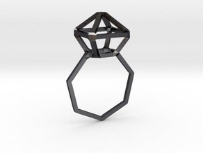 fruj reticolo anello anelli moda gioiello gioielli wireframe 3d print model - Mito3D