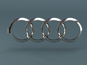 audi keychain created partsolutions automotive 3d printing 3d print model - Mito3D