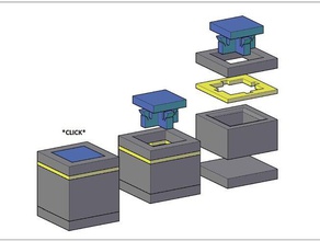 deathbox para sempre fechada recipientes a caixa recipiente oculto segredo do cápsula tempo armadilha 3d print model - Mito3D