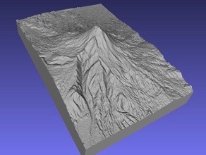 popocatépetl - méxico de aprendizaje Mapa 3d la geodesia geografía mapa relieve elevado topográfica topografía 3d print model - Mito3D