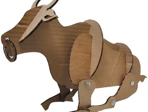 ferdinand bull other puppet 3d animal laser lasercut moving toy 3d print model - Mito3D