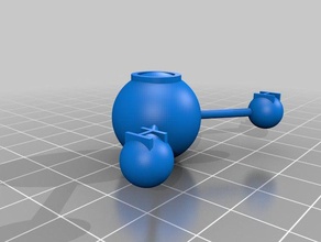 water molecule h2o learning chem chemistry 3d print model - Mito3D