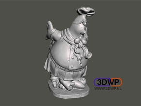 chicken figurine statue 3d scan scans & replicas animal bird bottle holder sculpture 3d print model - Mito3D