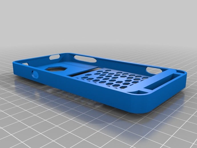 htc evo 4g lte hex case mobile phone customized speaker tunnel tinkercad 3D print model - Mito3D