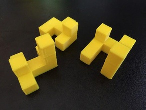 imprimibles de enclavamiento puzzle remix puzzles burr rompecabezas xmpuzzle 3d print model - Mito3D