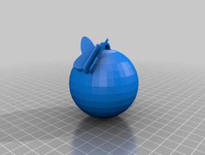 butterfly ball di natale 3d print model - Mito3D