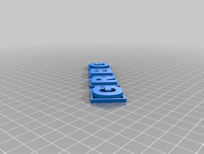 hinged name office greg letters 3d print model - Mito3D