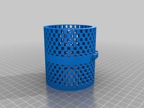 my customized personalised pen holder container household 3d print model - Mito3D
