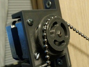 nema 17 35 mm cadena de la bola rueda dentada La impresión en 3d De 35mm cahin cnc nema17 polargraph 3d print model - Mito3D
