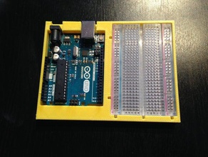arduino & breadboard destek diy 3d print model - Mito3D