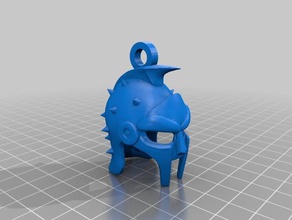 helmet gladiator keychain sculptures 3d print model - Mito3D