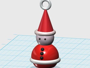 santa christmas tree decoration Menschen Weihnachten ornament Weihnachtsbaum claus 3d print model - Mito3D