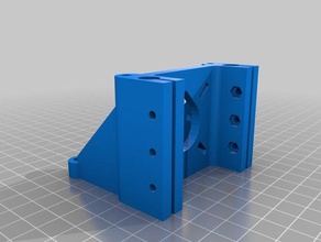 höhere motor-end-rostock mini pro 3d-Drucker Teile base delta Füße motor Ende rostock 3d print model - Mito3D