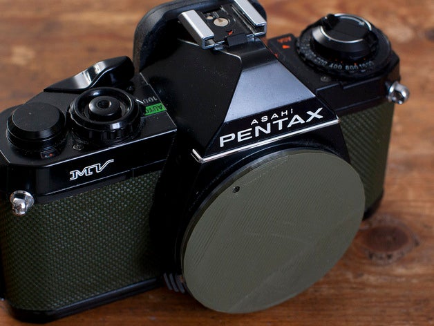 body cap pentax k camera 3D print model - Mito3D