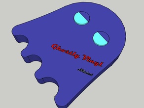 my ghostly vinyl challenge logo signs & logos badge bottle opener customizable ghostlyvinyl 3d print model - Mito3D